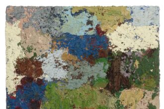 Joel Longenecker, As Crows Fly, 2020, oil and acrylic on wood, 72 x 64”